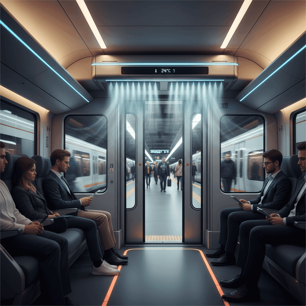 Our air curtains are engineered for rail environments: