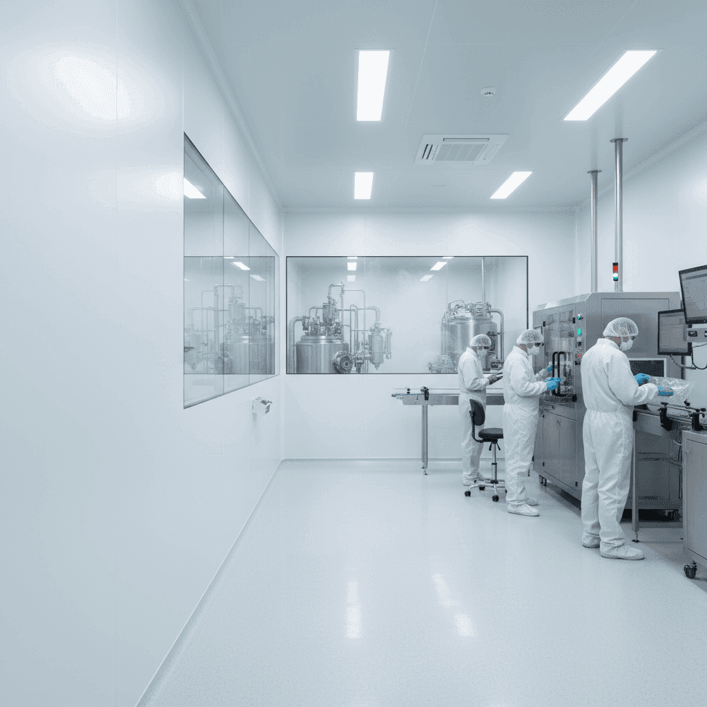 Clean rooms, pharma units, and healthcare facilities